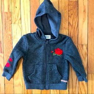 Hudson hoodie rose appliqué 12 m 💸Bundle & Save!